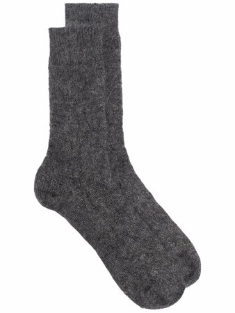 Brunello Cucinelli Knitted slim-fit Socks