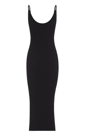 black long tight dress