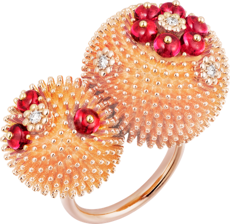 CRN4748300 - Cactus de Cartier ring - Pink gold, spinels, diamonds - Cartier