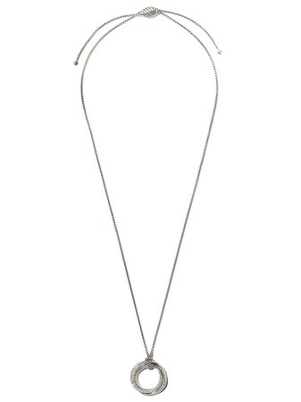 David Yurman Crossover Diamond Pendant Necklace - Farfetch
