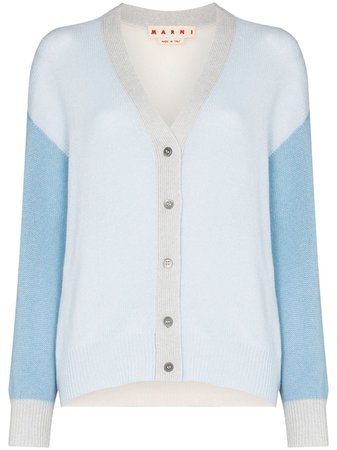 Marni contrasting-sleeve Buttoned Cardigan - Farfetch