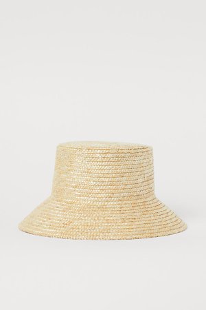 Straw hat - Light beige - Ladies | H&M GB