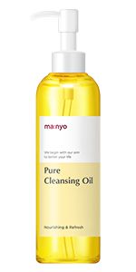 Amazon.com : MANYO FACTORY Pure Cleansing Oil 6.7 fl oz (200ml) Korean Facial Cleanser, Blackhead Melting, Daily Makeup Removal with Argan Oil, for Women : Beauty & Personal Care