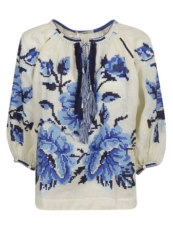 Vita Kin Embroidered Floral Blouse