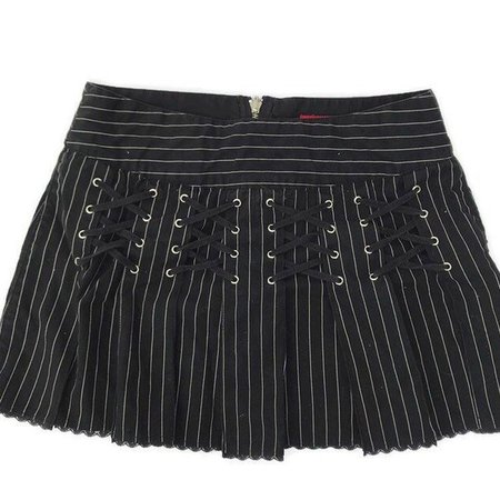 pinstripe y2k skirt