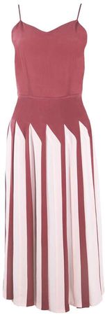 Shopyte - Puce Red Silk Dress
