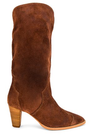 Free People Shayne Tall Boot in Cognac | REVOLVE