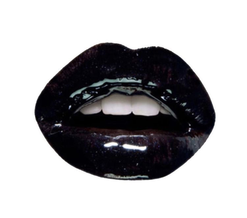 black lip gloss