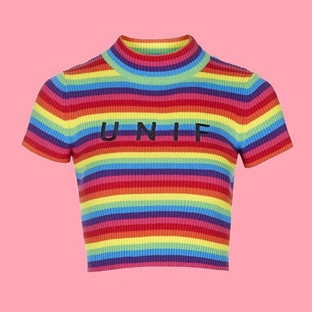 @pngbaddie - rainbow unif shirt png🍒 - give credit if... | Picdeer