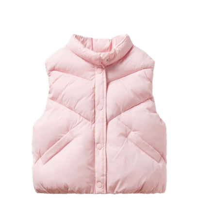 Zara pink puffer vest