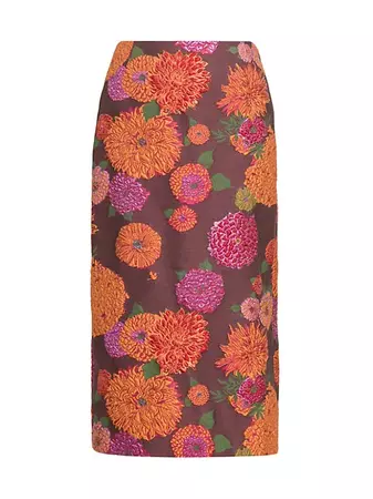 Shop La DoubleJ Edition 33 Jacquard Pencil Skirt | Saks Fifth Avenue