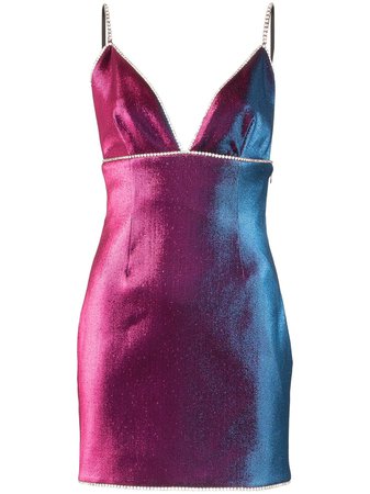 Pink AREA Crystal Embellished Mini Dress | Farfetch.com