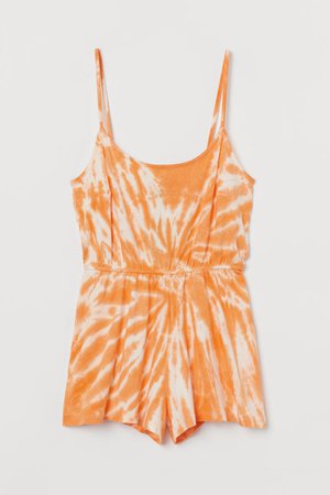 Romper - orange tie dye - Ladies | H&M US