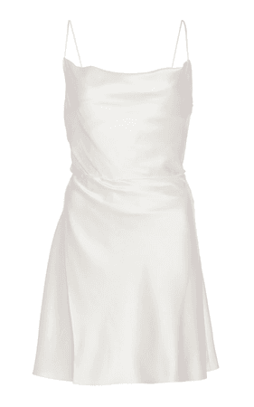 Silk white dress