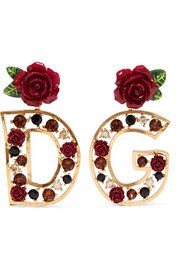 Dolce & Gabbana | Gold-tone faux pearl clip earrings | NET-A-PORTER.COM