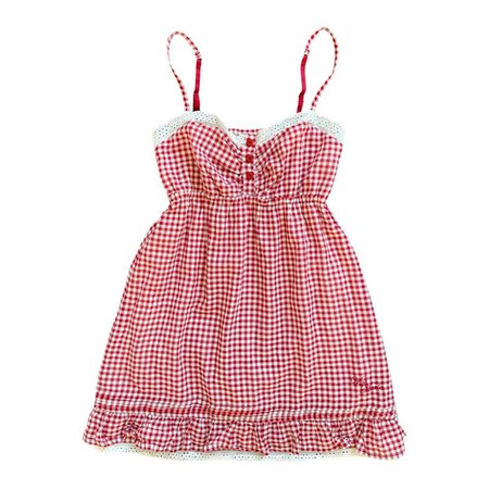 Vintage y2k gingham babydoll dress by VIVE MARIA ♥️🧺... - Depop