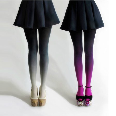 2015 Hot Harajuku Women Pantyhose Stockings Gradient Tights Sexy Pantyhose Ombre Watercolor Tie Dye Velvet Cute Tights-in Tights from Underwear & Sleepwears on Aliexpress.com | Alibaba Group