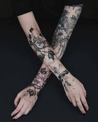 black tattoo arm