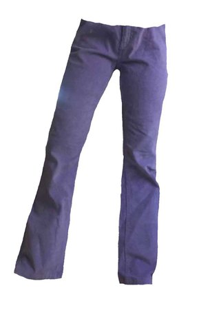 corduroy purple trousers