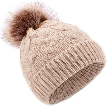 Amazon.com: DANMY Baby Beanie Hat, Infant Newborn Toddler Winter Warm Knit Cap for Little Boys Girls, Winter Warm Hat (6-24 Months, Khaki): Clothing, Shoes & Jewelry
