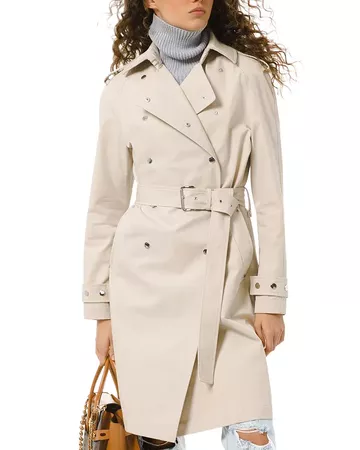 MICHAEL Michael Kors Double-Breasted Trench Coat | Bloomingdale's