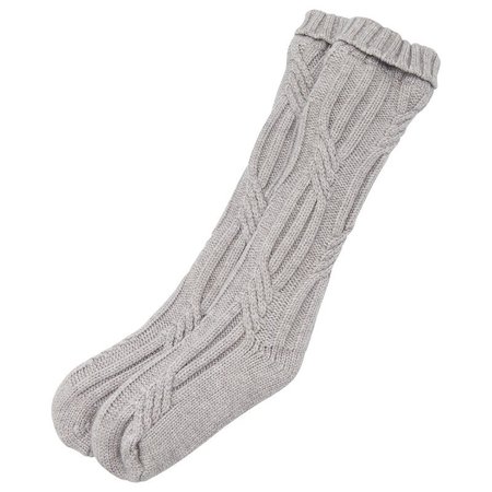 SPRING CABLE READING SOCKS™ GREY by Love & Lore | Womens Reading Socks Gifts | chapters.indigo.ca