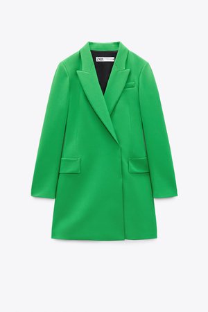 DOUBLE BREASTED BLAZER DRESS - Apple green | ZARA United States