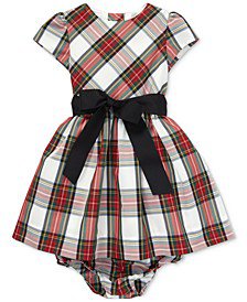 Polo Ralph Lauren Baby Girls Plaid Dress - Macy's