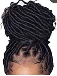 Faux locs hairstyle