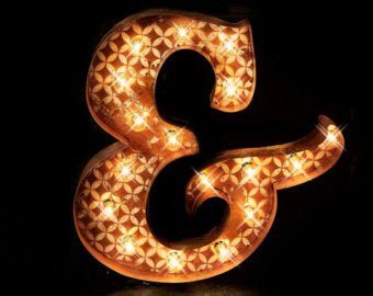 36 Marquee Letter Ampersand marquee light carnival | Etsy