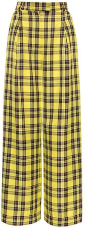 Vols & Original - Reality Check Yellow High-Rise Trousers