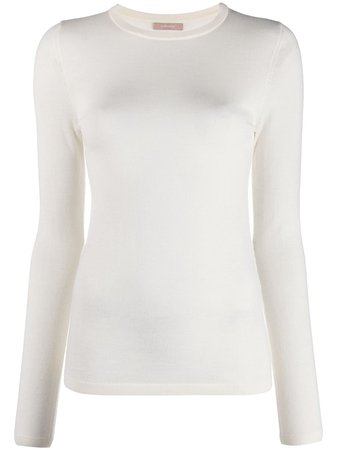 12 STOREEZ Round Neck long-sleeved Knitted Top - Farfetch
