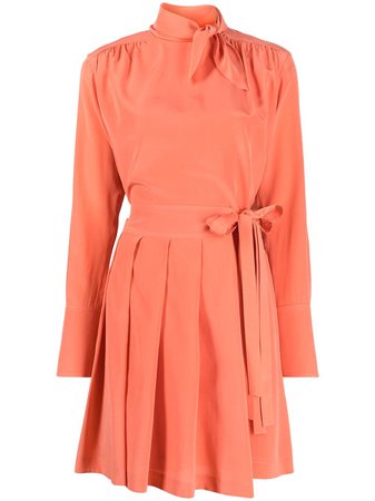 Shop pink Victoria Victoria Beckham belted mini dress with Express Delivery - Farfetch