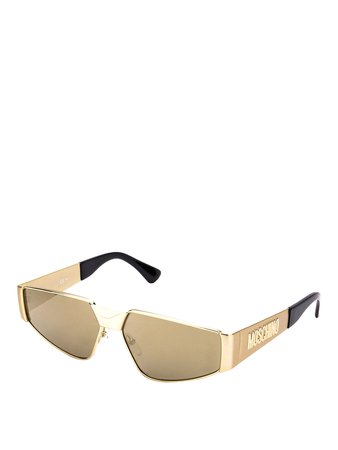 gold moschino glasses