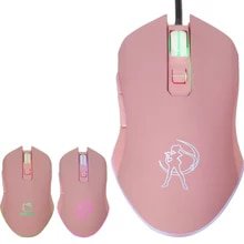 OW Mouse Breathing LED Backlit Gaming Sailor Moon Cat Mouse D.VA LUNA Wired USB Computer Mouse 3 Colors PC& Mac Drop Shipping-in Costume Props from Novelty & Special Use on AliExpress