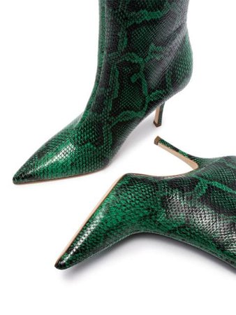 Paris Texas Mama 95mm python-print knee-high Boots - Farfetch
