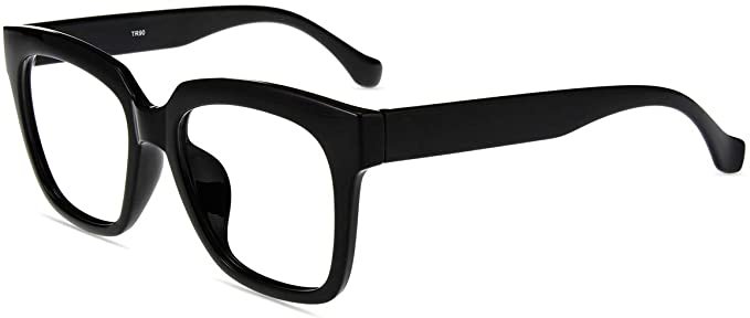 Amazon.com: Firmoo Blue Light Blocking Glasses,Oversize Bagy Computer Eyeglasses, Classic Stylish Square Frame Eyewear for Women/Men (Pattern Frame) : Clothing, Shoes & Jewelry