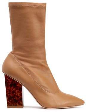 Stretch-leather Ankle Boots
