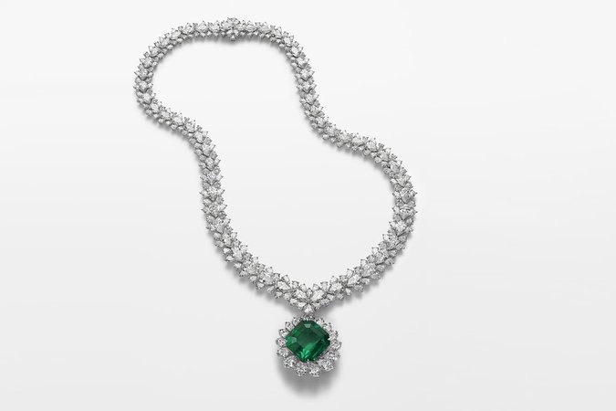 Chopard, Emerald and diamond necklace