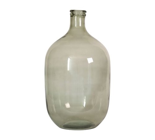 Oval Glass Vase, Green | Pottery Barn