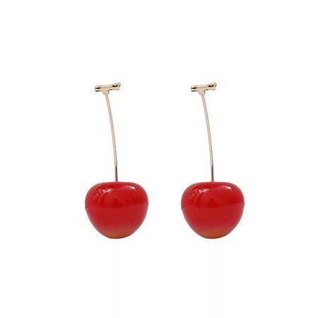 Cherry cos simulation earrings（1 pair）yv40566 | Youvimi