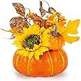 Amazon.com: HAKACC Thanksgiving Artificial Pumpkin, 8 Inches Large Fake Pumpkin Faux Pumpkin for Crafts Fall Harvest Halloween Thanksgiving Table Centerpieces Decorations : Home & Kitchen