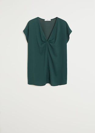 Crew neckline blouse - Woman | Mango Bulgaria