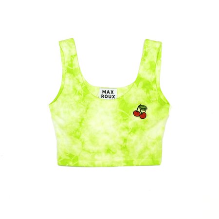 Lime Pop Special Edition Scoop Neck Crop — MAX ROUX