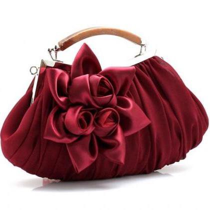 Burgundy Bags Burgundy Clutch For Women Red Clutch For Bridesmaids Handbags on Luulla