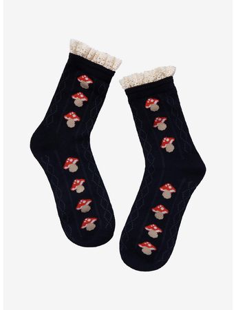 Mushroom Lace Ankle Socks | Hot Topic