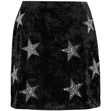 Star Embellished Mini Skirt