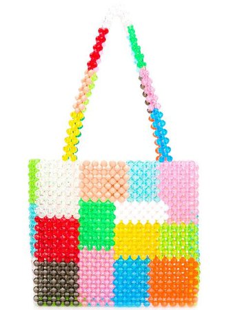 Susan Alexandra patchwork beaded bag