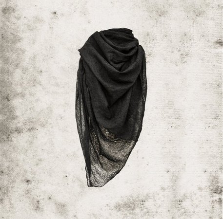 Black Large Scarf, Hand distressed by SilentUndertones on Etsy  €75.56