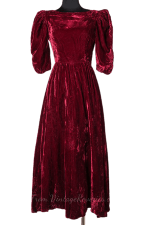 Luxurious Dessa Creations Formal Velvet Dress a classic | Etsy | Red Dress